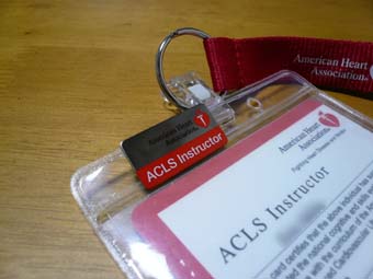 AHA公認ACLSインストラクターピンバッジ =AHA-BLSインストラクター日記
