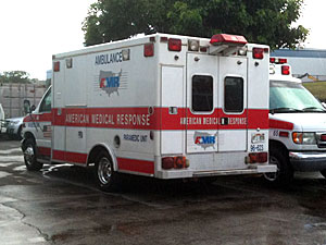 アメリカ・メディカル・レスポンスの救急車